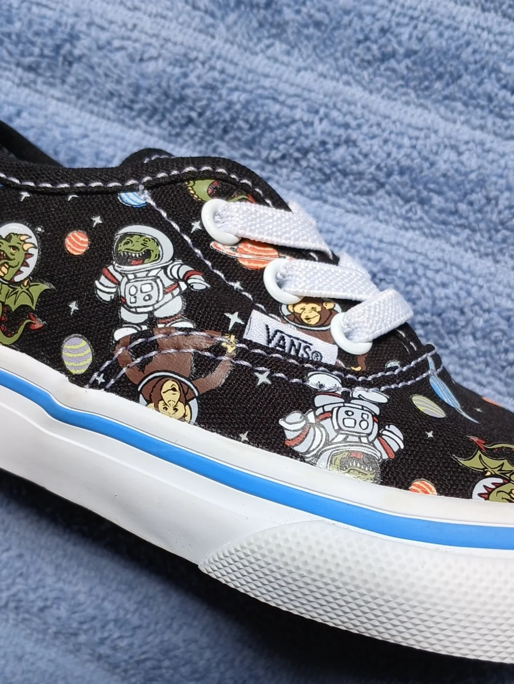 Vans in Black Space Themed Print Toddler Size 6